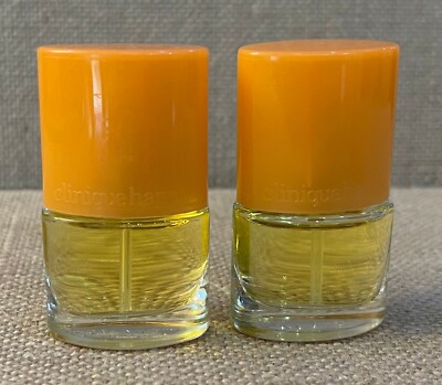 TWO Clinique Happy Perfume Travel Size Spray 0.14 oz  Possibly New
