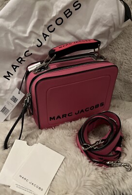 100% MJ Lambskin Leather Lunch Bag / Cross-body Bag - Pink New | eBay