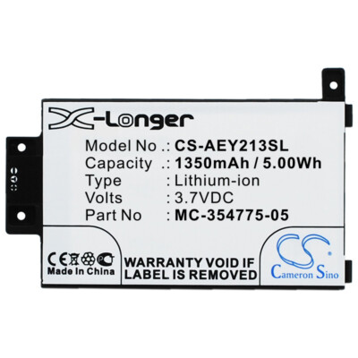 BATTERIE 1350mAh MC-354775-05 S13-R1-D for Amazon Kindle Paperwhite 6 2015