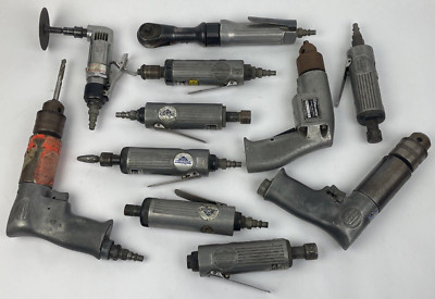 Vintage Central Pneumatic + Rodac Air - Lot of  Tools - Drill, Grinder (s) LOOK