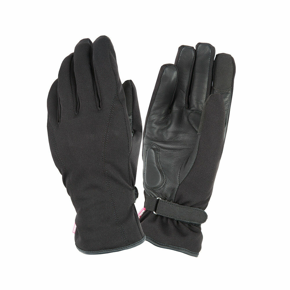 Gants moto GINKA TUCANO URBANO noir cuir textile taille XS 9959HW