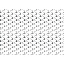 Griglia sportiva rete 120x20 maglia rombo 2x4mm Alluminio lucido