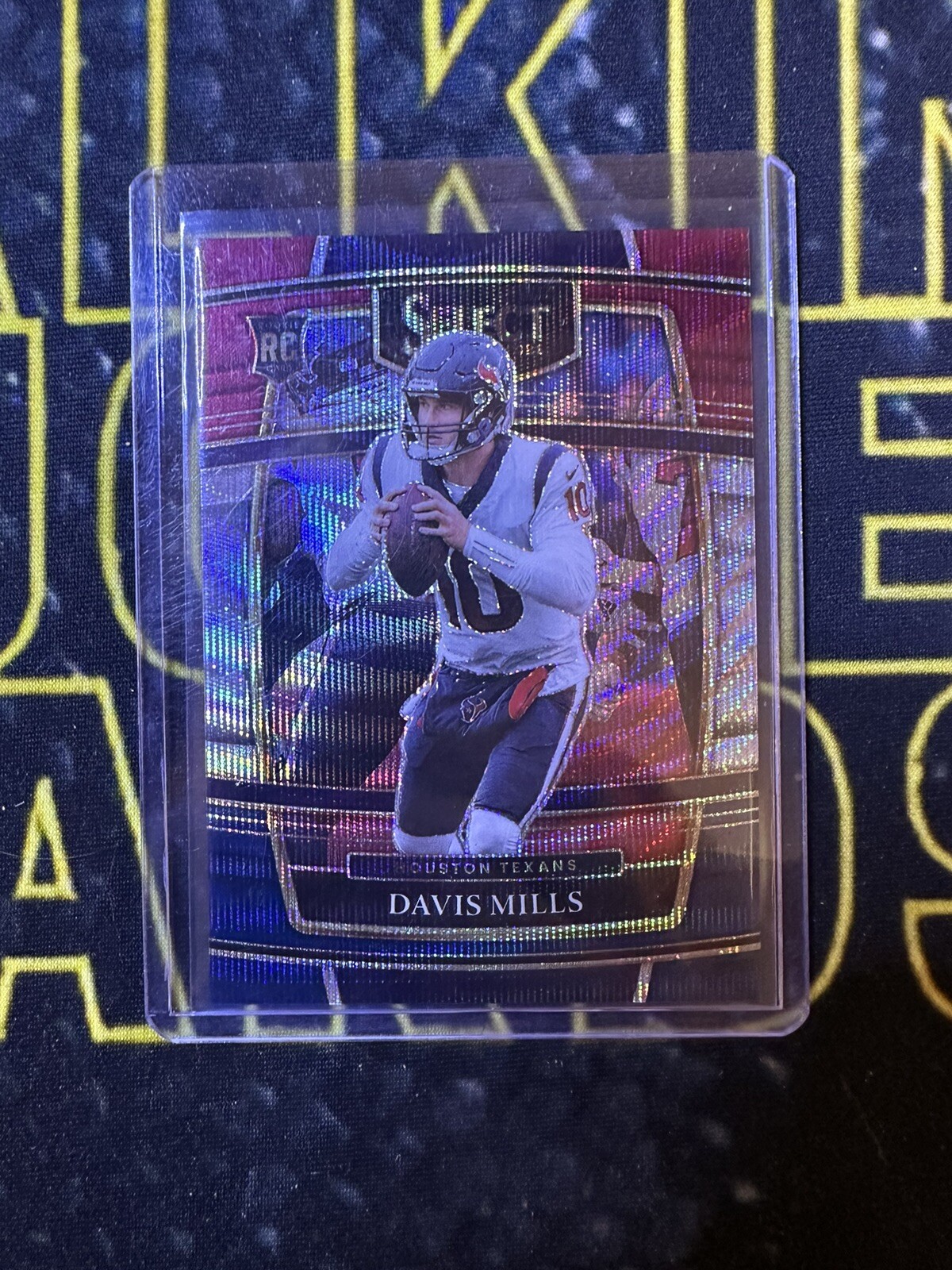 2021 Panini Select Concourse Tri-Color Prizm /249 Davis Mills #65 Rookie RC