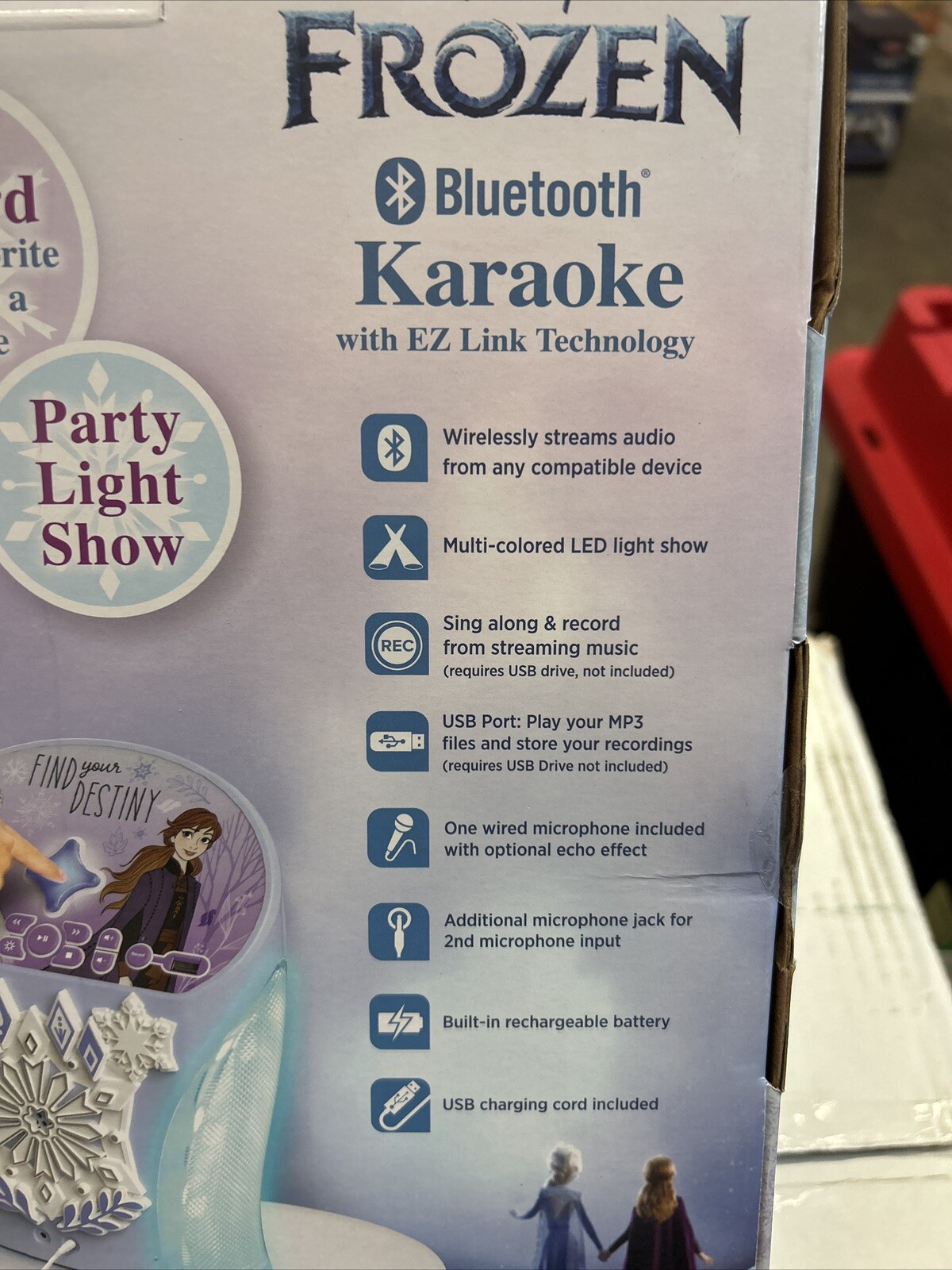 Disney Frozen iHome EZ Link Bluetooth Karaoke Machine for sale online