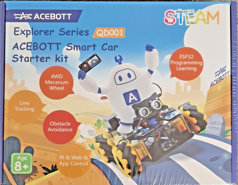 Smart Robot Car Kit Compatible with Arduino, Robotics for Kids Ages 8-12
