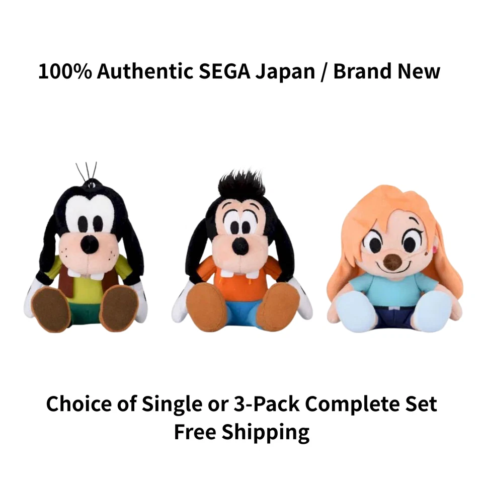 Goofy Movie Max Roxanne Plush Doll Toy Sega Japan 2026 Choice Set 15cm - Image 1 of 1