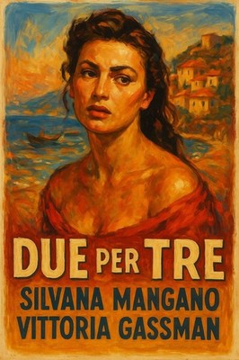 Due Per Tre c1910s Vintage Italian Film Poster - RARE   24x36 