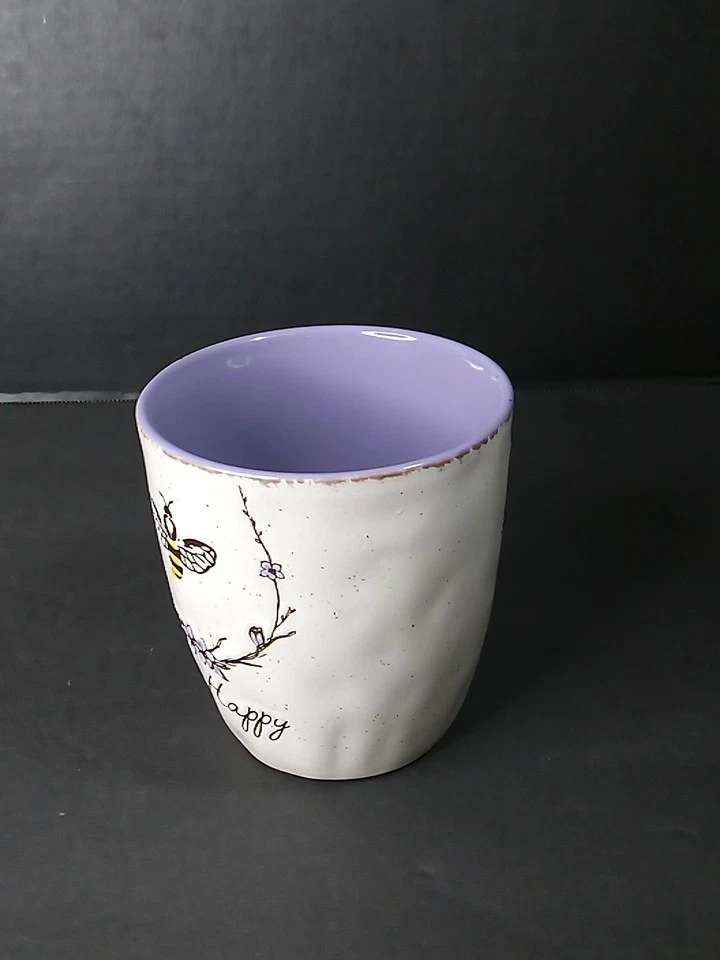 Taza de café de cerámica de 16 OZ "Bee Happy" de Spectrum Designz 2019 Foto 4 de 4
