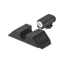 NIGHT FISION White Front Ring/U Notch Blank Rear Night Sight Set Glock 42/43/43X