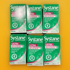 Systane Ultra High Performing Eye Drops 0.1 Oz (3ml) * LOT OF 6 * EXP: 2027