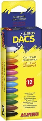DACS DA050290 Etui mit 12 Wachsmalstiften