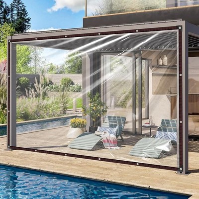 Transparente Plane 2x2m |  Gewebeplane für Außenbereich