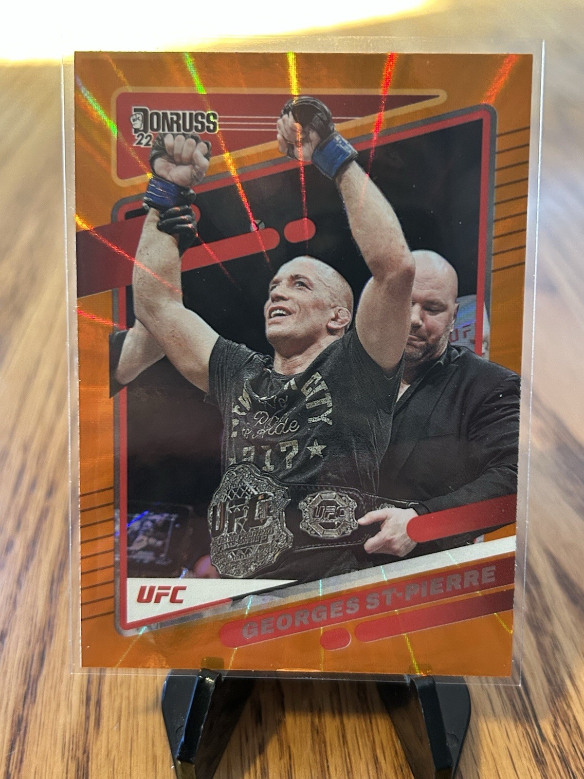 2022 Donruss UFC Holo Orange Laser Georges St-Pierre #169