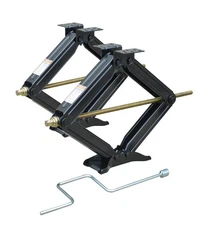 Bastion Distribution Two New 24" Scissor Jacks with Crank Handle | 5000 lbs C...