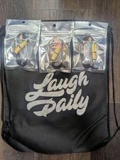 NEW 3 Fingerboard Lot + Tote Bag Laugh Daily Jstu Jstustudios