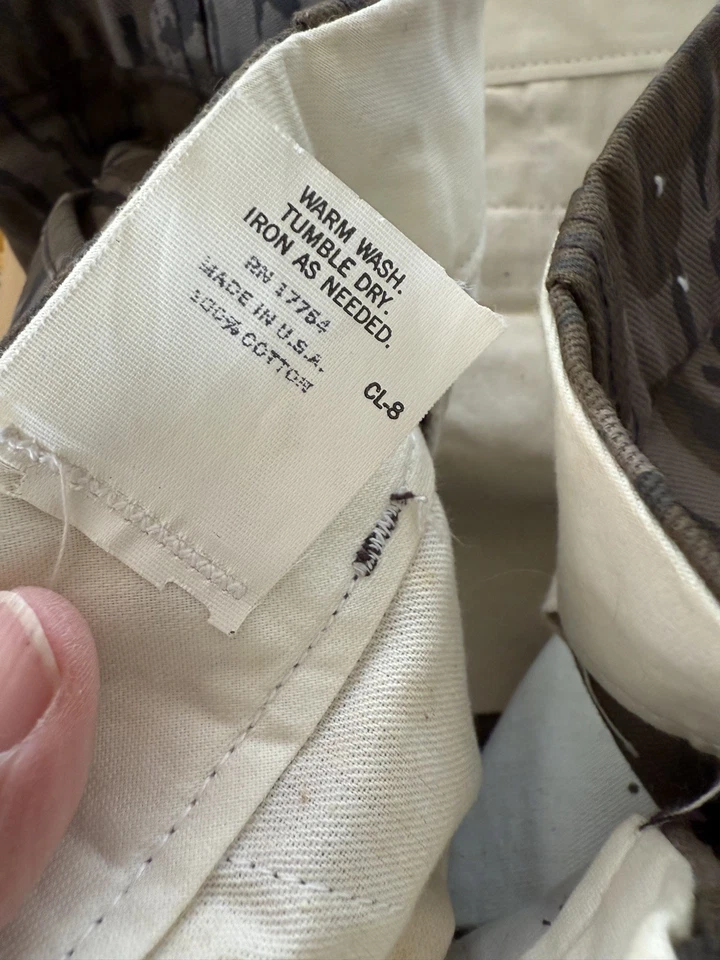 Men’s Vintage Mossy Oak camo Cotton pants Size 39x34 1/2 Made in USA - Image 4 of 4