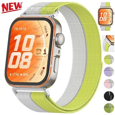Woven Nylon Band Strap Bracelet For Huawei Watch Fit 5 5 Pro/Fit 4 4 Pro/Fit 3
