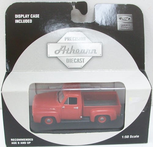 Camioneta pickup Ford F-100 1955 diecast 1:50 Athearn 90952 roja nueva en caja | Condition: New