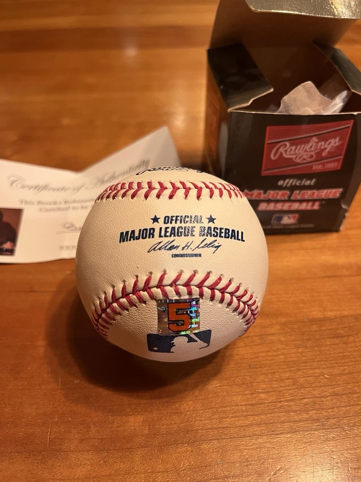 Brooks Robinson 1964 AL MVP Rawlings Official AL Baseball ORIOLES Signed OAL - Image 3 of 3