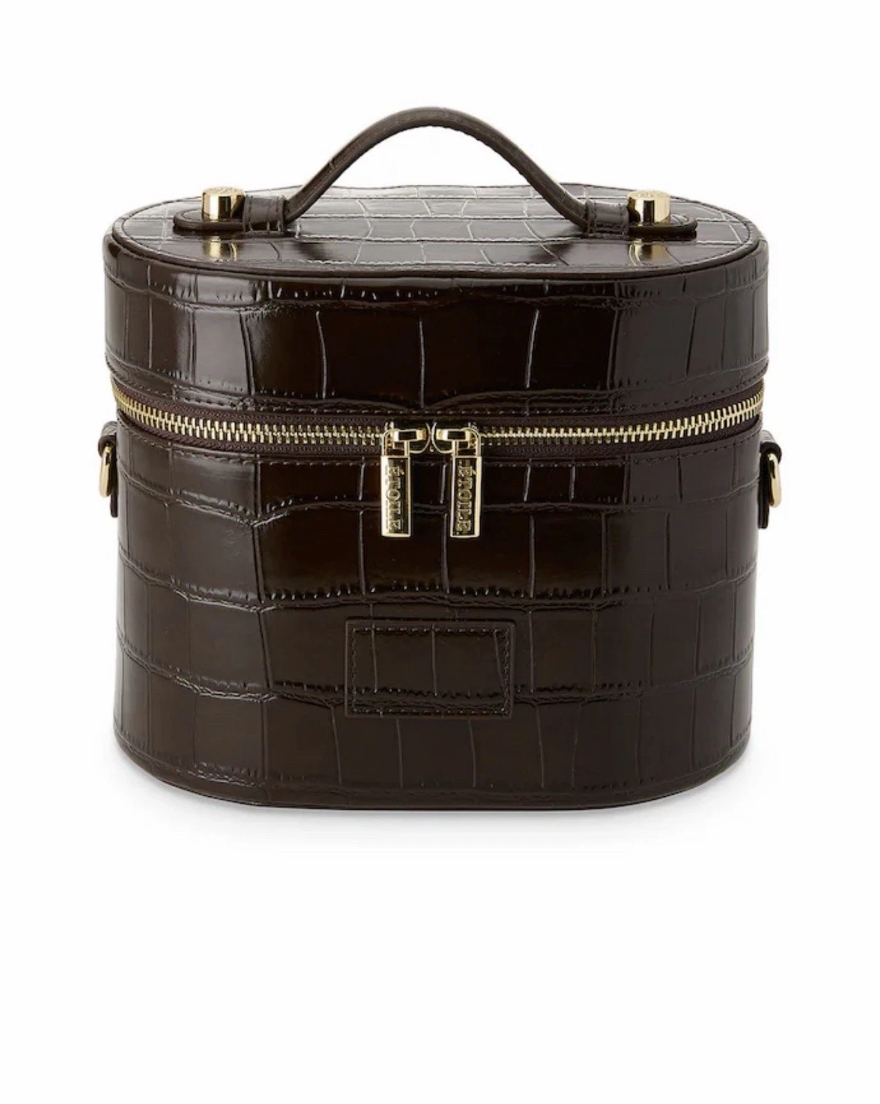 x REVOLVE Oval Toiletry Case in Espresso Croc ETOILE COLLECTIVE Gorgeous