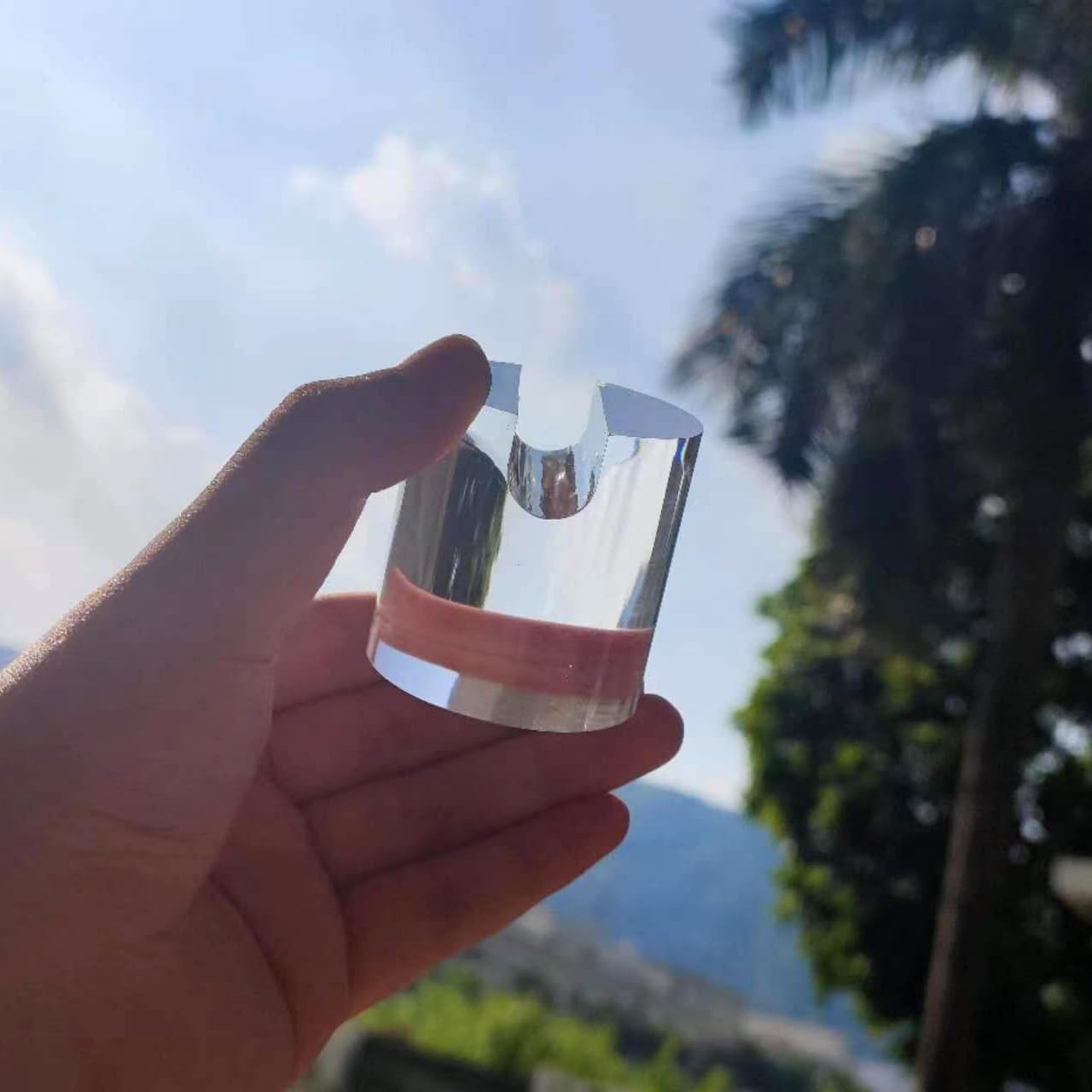 Knife Display Stand Single Acrylic Rack for Fixed Folding Knives Transparent