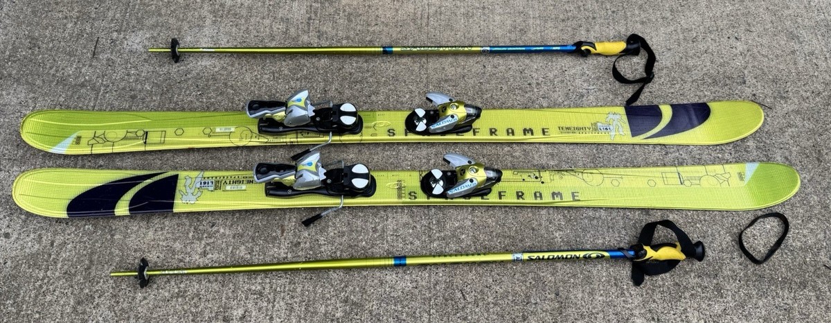 スキー SALOMON 1080 SPACE FRAME 161cm Salomon 1080 Skis and poles. 161cm. Space frames. Used. | eBay