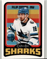 2024-25 O-Pee-Chee Filip Zadina Pee-Chee - Retro #471 San Jose Sharks