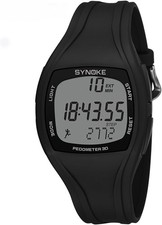 Digital Watch with Step Counter Bracele with Pedometer No App No Bluetooth Blac
