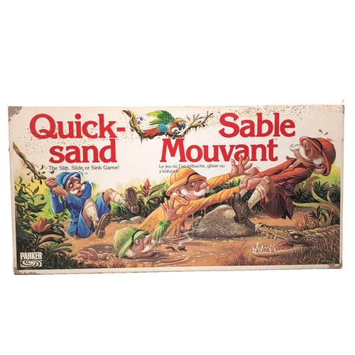 1989 Quicksand Game Parker Brothers Complete Vintage Board Game Rare