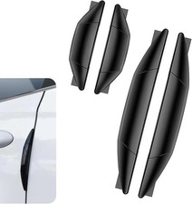 4PCS Car Door Edge Guards, Anti-Collision Strips, Anti-Scratch Trim Black