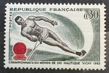 Timbre Stamp 1963 - YT 1395 - Championnats du Monde Ski Nautique - Neuf** MNH