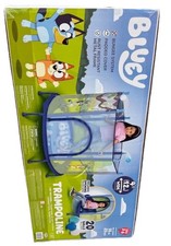 Bluey 4' Kids Trampoline with Soft Play Balls