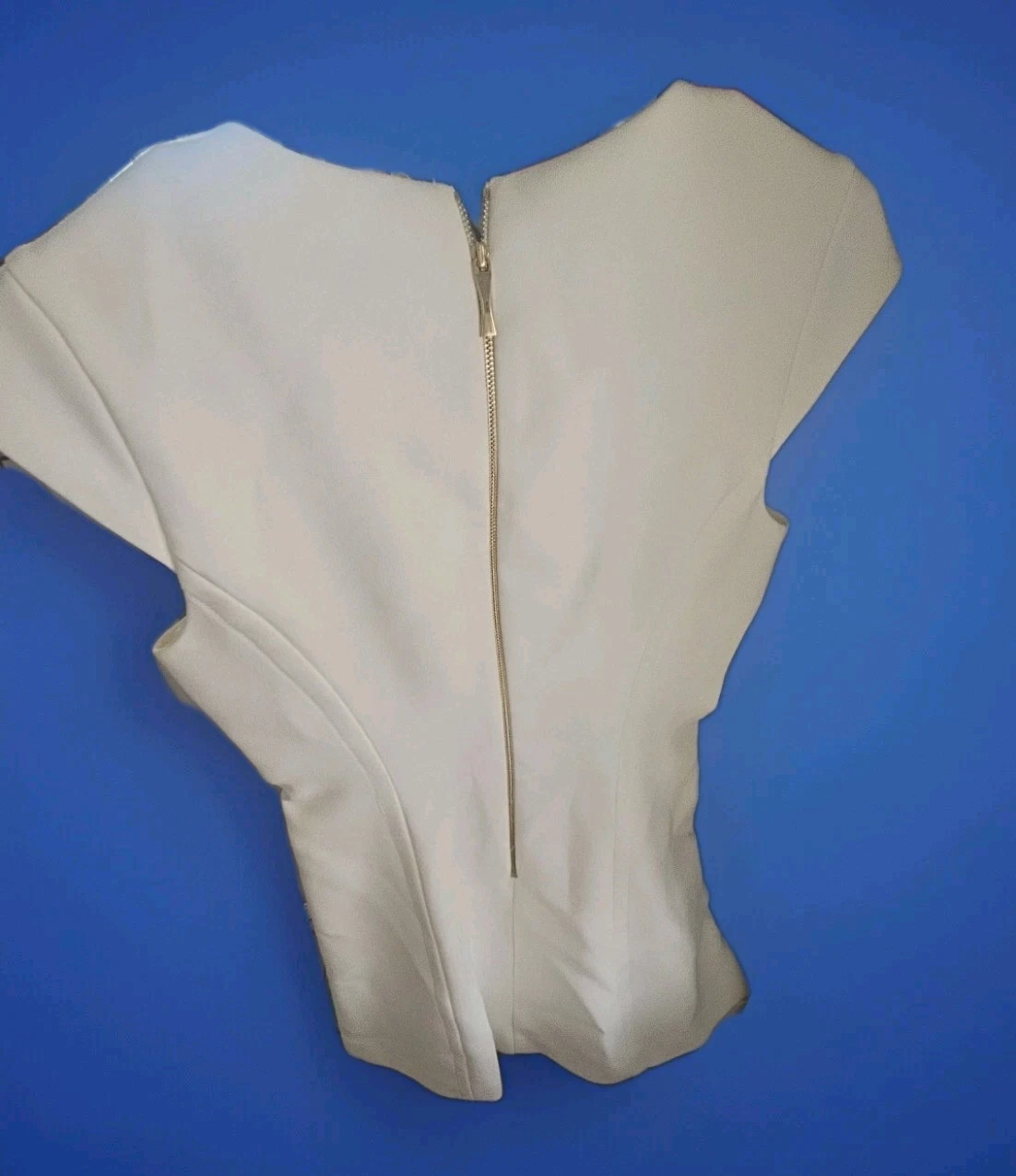 KATE SPADE NEW YORK fodera argento cappuccio manica foderata taglia 2 bianco righe blu