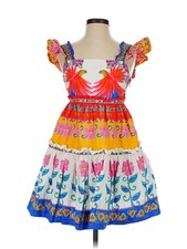 FARM Rio Women Orange Cocktail Dress S