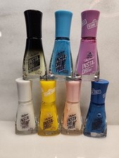 Lot Of 7 Sally Hansen Insta-Dri Nail Polish, Glow In The Dark Insta Dri Pride.