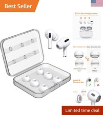 Comfortable Silicone Replacement Ear Tips for AirPods Pro - 3 Sizes, Storage Box