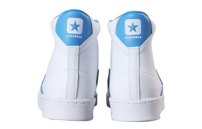 Size 3 - Converse Pro Leather High White Blue for sale online | eBay