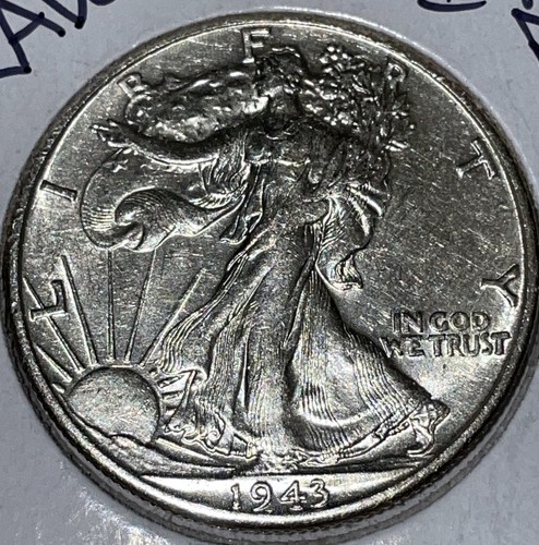 1943 D Liberty Half Dollar Brilliant Uncirculated Frosty