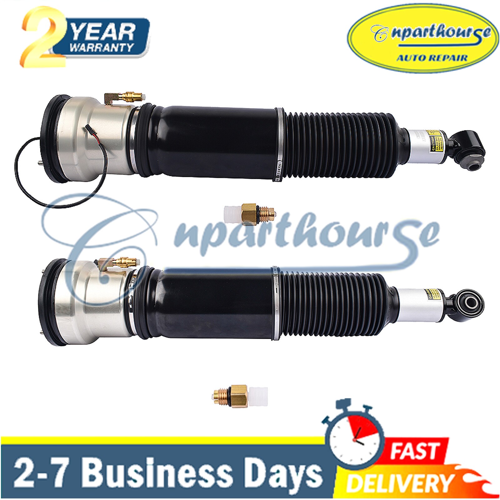 Pair Rear Air Suspension Shock Struts Fit Rolls Royce Phantom RR1 RR1N 2003-2016