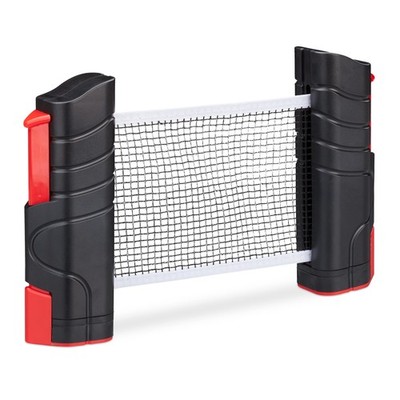 Relaxdays Table Tennis TT Ping Pong Net Retractable Portable Clamp Bracket, Mult