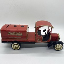 True Value Hardware No.20 Vintage Delivery Truck Coin Bank Red Gold Diecast