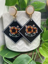 2.5 Gold-tone Dangle Drop Retro Boho Earring Set New Free Ship B5387