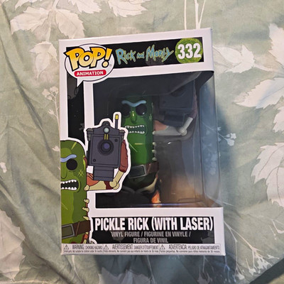 Funko Pop! Animation Rick and Morty Pickle Rick (With Laser) #332 Boxed