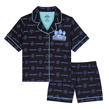 KPop Demon Hunters Girls Pajamas Set Size 5 6 6x 7 8 Button Up Shirt Shorts NWT