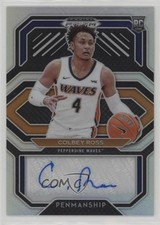 2021-22 Panini Prizm Draft Picks College Penmanship Silver Colbey Ross Auto 8nq