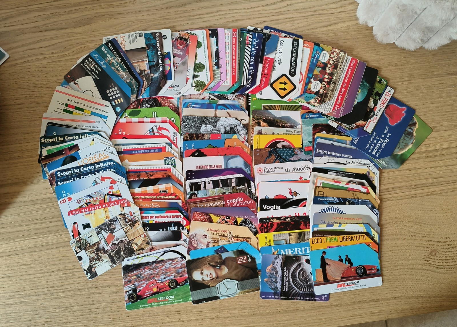 150 Schede Telefoniche Italiane Diverse