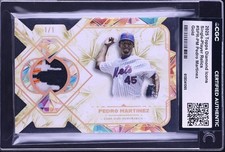 2025 Topps Diamond Icons Pedro Martinez Gold Relic Patch 1/1 CGC METS LOGO