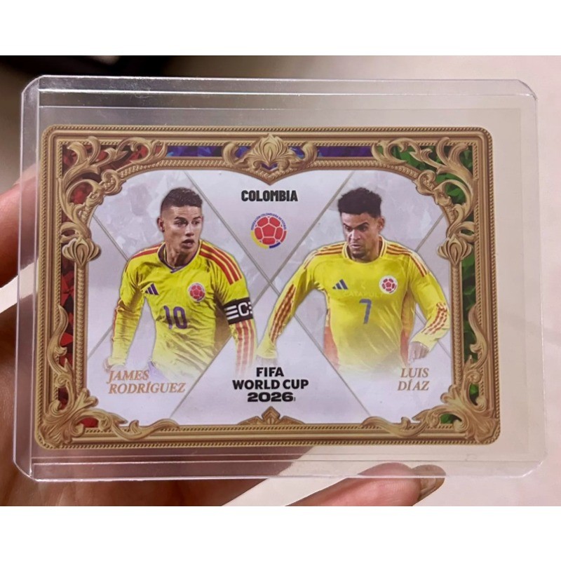 Panini FIFA World Cup 2026M James Rodríguez Luis Díaz Colombia Gilded Card
