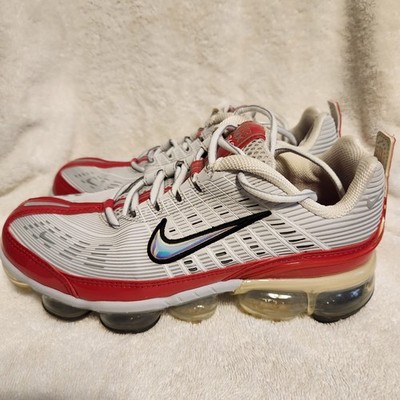 Nike Air Vapormax 360 Vast Grey Red CK2719-001 Women's Size 9.5