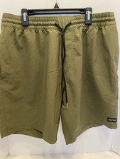 volcom swim trunks. Army Green Size Large
